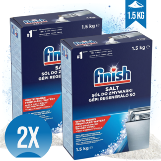 FINISH sol za pranje posuđa KOMPLET 2x 1,5kg <div style="color:red"><b>AKCIJA!</b></div