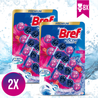 2x4 BREF miris za wc školjku POWER AKTIV Flower